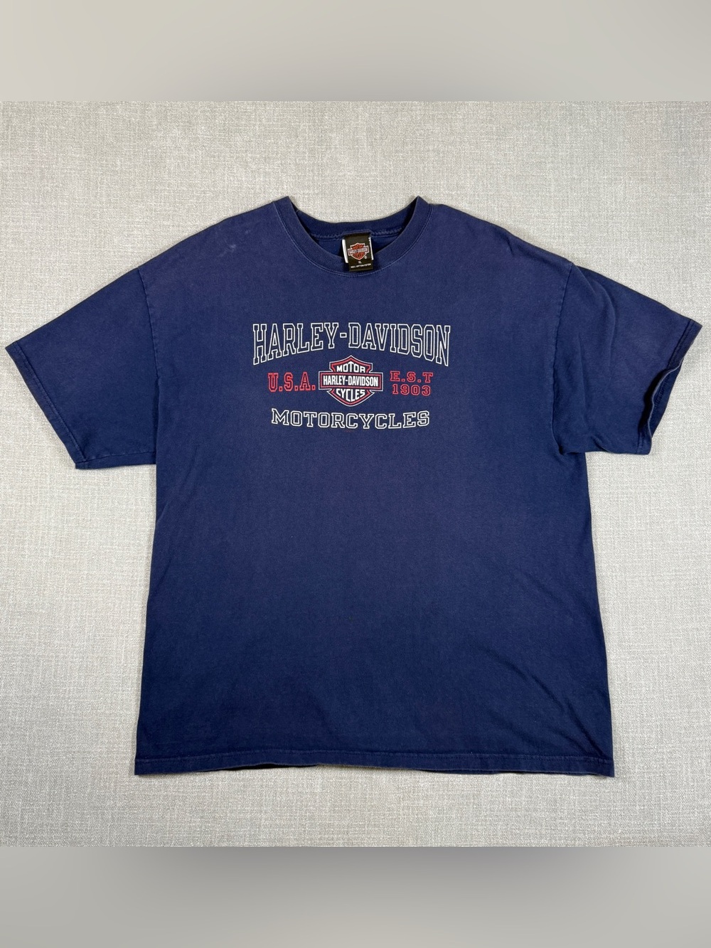 Harley-Davidson Killer Creek Roswell GA Tee XL | Navy Blue Dealer Shirt